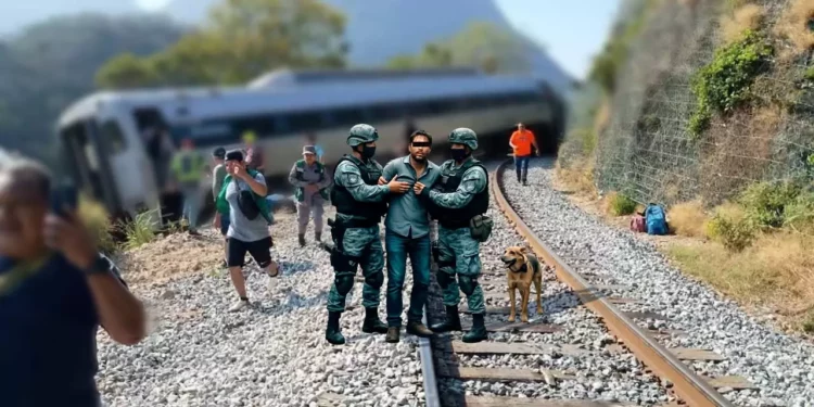 Atrapan a segundo implicado en el descarrilamiento del Tren Interoceánico en Oaxaca