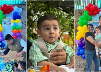 Fotos: Rubén Morales // Guadalupe y Leonel se mostraron emocionados con el pequeño Fernando Alonso.