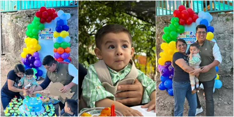 Fotos: Rubén Morales // Guadalupe y Leonel se mostraron emocionados con el pequeño Fernando Alonso.