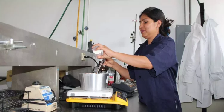 En el laboratorio de alimentos del CIIDIR-IPN.