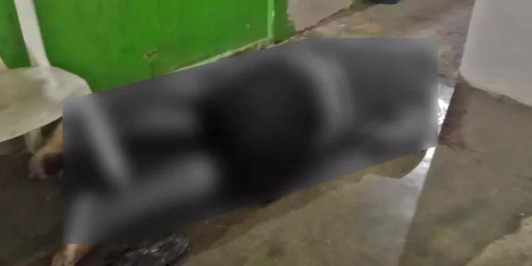 Las autoridades acordonaron el comedor-bar donde ocurrió el homicidio en la agencia El Jícaro, en Zanatepec.