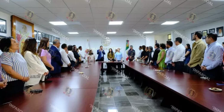 Foto: Congreso de Oaxaca // La 66 legislatura recibió la propuesta del municipio de quitas a contribuciones.