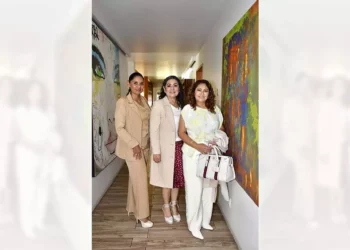 Foto: Rubén Morales // Ana Luisa López, Mayeca Ramos y Cony Hersi compartieron un agradable desayuno.