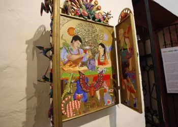 Obras del maestro grabador Charles Barth integran la exposición Colores de Oaxaca, presentada en la galería La Mano Mágica.