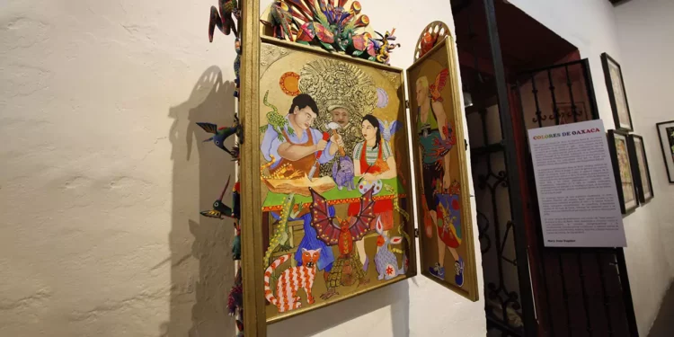 Obras del maestro grabador Charles Barth integran la exposición Colores de Oaxaca, presentada en la galería La Mano Mágica.