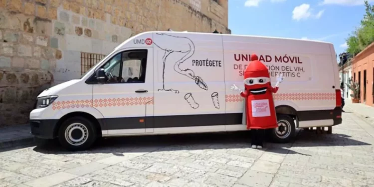 Foto: cortesía // Unidad móvil de Coesida para realizar pruebas rápidas de VIH.