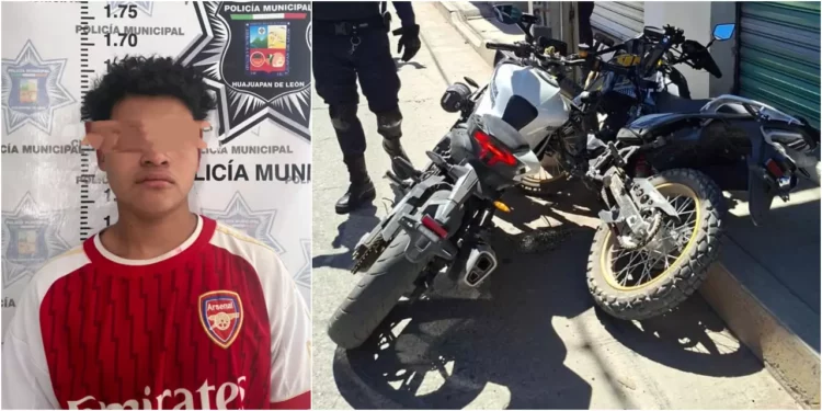 El sujeto y la motocicleta fueron asegurados para las investigaciones correspondientes.