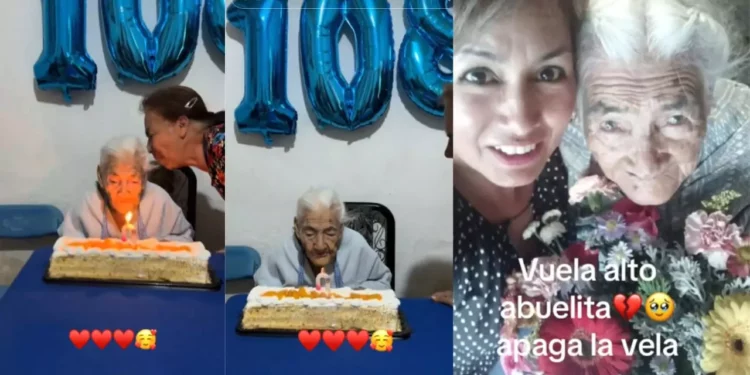 Luto en TikTok: Fallece a los 108 años la abuelita viral de “Apaga la vela”