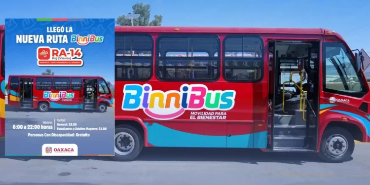 Ruta troncal RT-1 del BinniBus seguirá gratis en febrero y beneficiará a usuarios de Viguera a Xoxocotlán