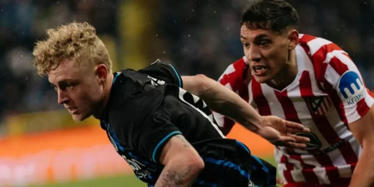 Vibrante empate de Club Brujas vs Atlético de Madrid