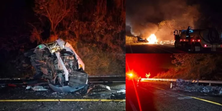 VIDEO | Infierno en la autopista a la Costa: choque, fuego y muerte en el km 95