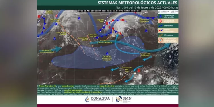Oaxaca ante evento de norte: rachas de hasta 80 km/h y oleaje en el golfo de Tehuantepec