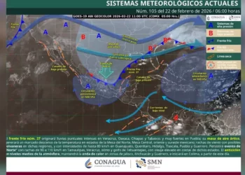 Frente frío 37 sacude Oaxaca: lluvias, vientos de hasta 110 km/h y descenso térmico