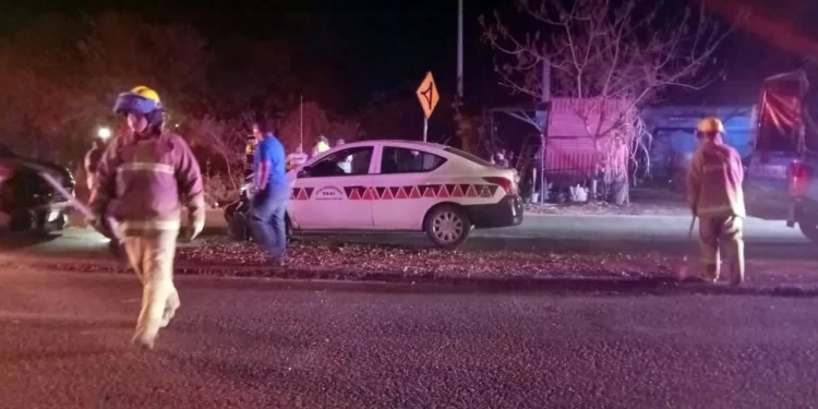 Daños materiales dejó el accidente.
