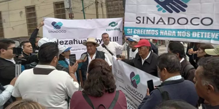 Docentes del CONALEP en Oaxaca manifestaron su inconformidad por la falta de claridad en la asignación de carga laboral.