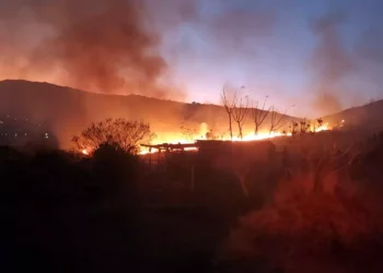 Foto: Gobierno de Oaxaca // Durante la semana se registraron quemas de pastizales en diversos puntos de la zona metropolitana.