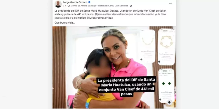 Esposa del edil de Huatulco, con joyas por 441 mil pesos