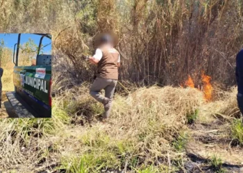 Quema ilegal de pastizales desata incendio y termina en detención en Huajuapan