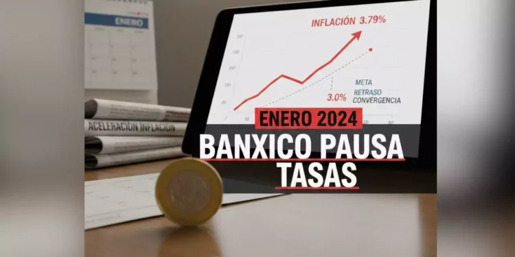 Inflación se acelera en enero y refuerza pausa de Banxico en tasas