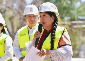 Nancy Benítez inaugura una de las obras realizadas en Santa Cruz Xoxocotlán.