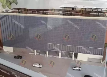 Foto: Archivo El Imparcial // La maqueta de lo que sería el Centro de Servicios Vecinales.