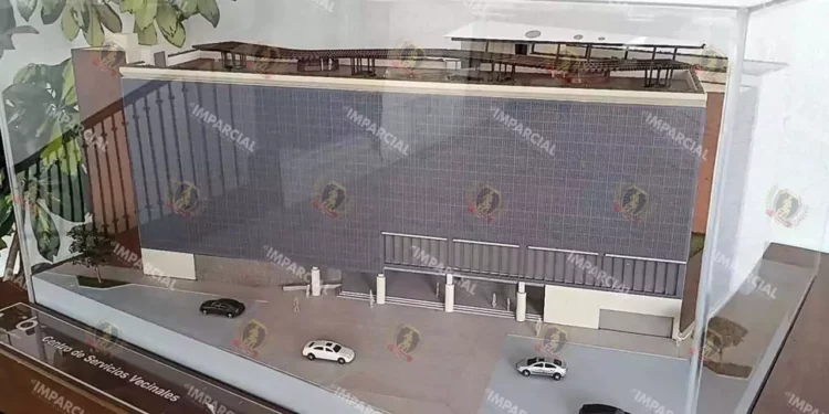 Foto: Archivo El Imparcial // La maqueta de lo que sería el Centro de Servicios Vecinales.