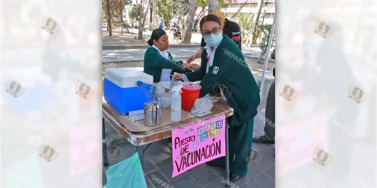 Foto: Adrián Gaytán // Se mantiene la vacunación como principal medida preventiva contra influenza, Covid-19 y sarampión.