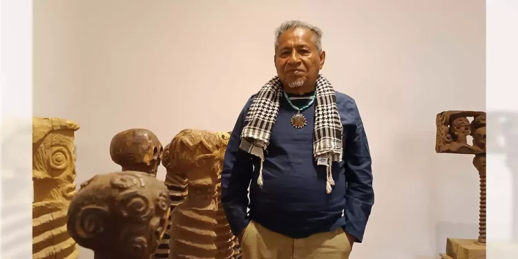 Foto: Lisbeth Mejía Reyes // Su exposición "Xu Ro'/Terremoto", que inaugura el 6 de febrero en el Centro Cultural San Pablo.