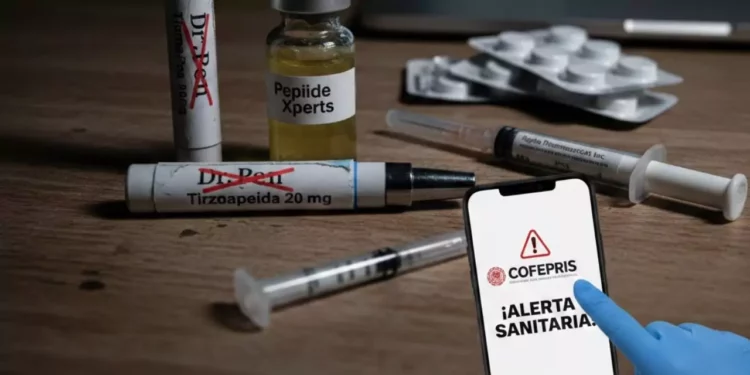 Alerta Sanitaria de Cofepris: Detectan venta ilegal de Tirzepatida con riesgo de fallo orgánico