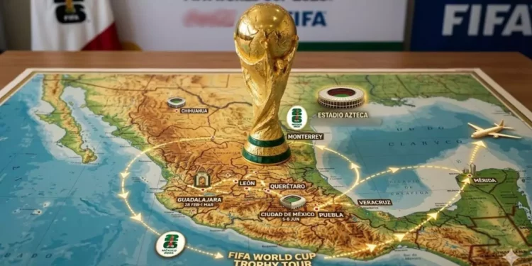 ¿Qué ciudades del país visitará el trofeo del Mundial 2026?