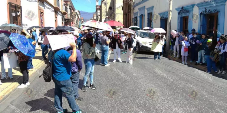 Foto: Jesús Santiago // Una representación de trabajadores decidió movilizarse este miércoles.