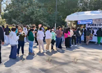 La mayoría personas jóvenes y adultas menores de 50 años, acudió por la vacuna de Sarampión y Rubéola.