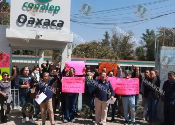 Foto: Adrián Gaytán // La dirigencia sindical del Conalep.