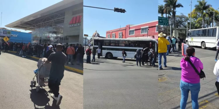 VIDEO | Caos vial en Oaxaca: paro indefinido de profesores de educación física bloquea calzadas principales