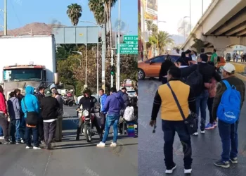 VIDEO | Caos vial en Cinco Señores por bloqueos; habilitan rutas alternas en Oaxaca