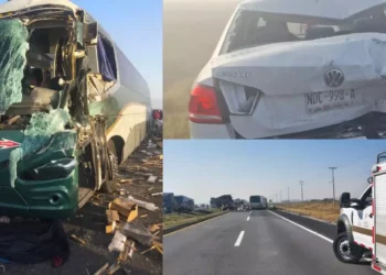 Carambola de 40 vehículos en el Libramiento Bicentenario deja tres muertos y 15 heridos en el Valle de Toluca