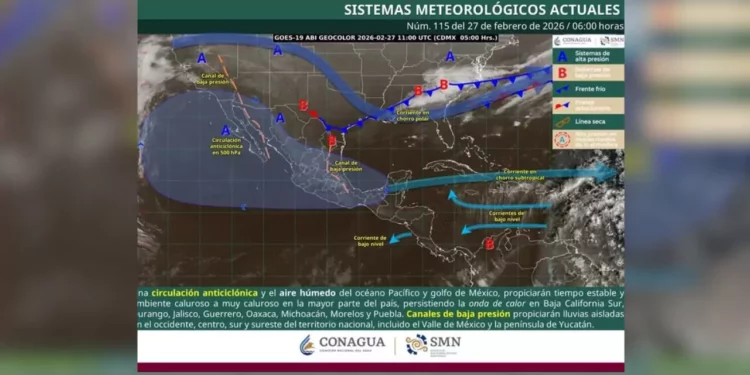 Calor intenso y posibles lluvias aisladas en la Sierra Sur