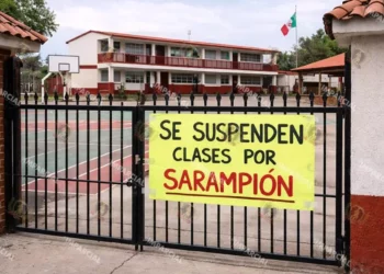 Foto: AI - Suspensión de clases en Jalisco y Aguascalientes ante brote de sarampión; vacunación y medidas preventivas son clave para frenar contagios.
