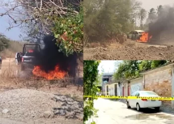Violencia se extiende en el Istmo: queman taxi en San Blas Atempa y reportan ataques en Tehuantepec