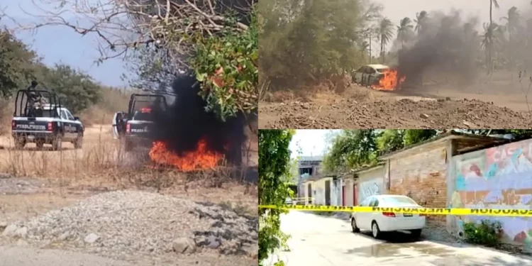 Violencia se extiende en el Istmo: queman taxi en San Blas Atempa y reportan ataques en Tehuantepec