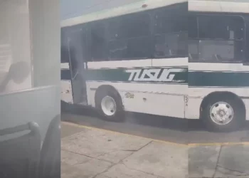 Viaje de rutina termina en susto: camión se llena de humo en plena calzada