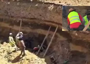 VIDEO | Dramático derrumbe en obra de avenida campiña: trabajador queda semi sepultado