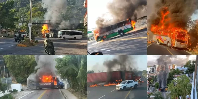 VIDEO | Narcobloqueos paralizan siete estados: Jalisco, Michoacán, Tamaulipas, Guanajuato, Colima, Nayarit y Aguascalientes bajo alerta