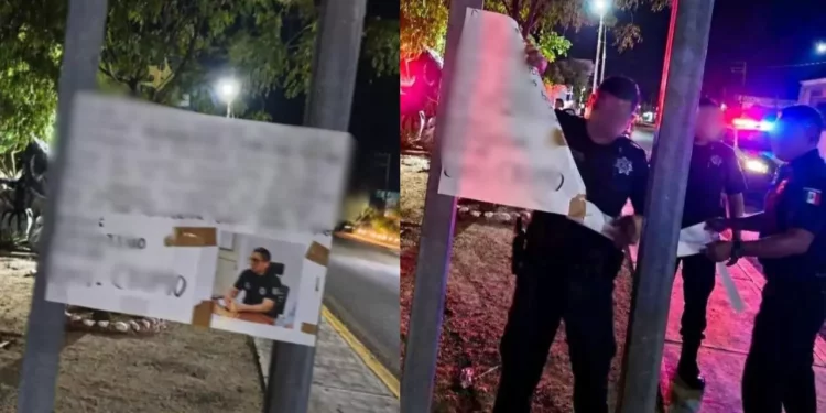 Aparece presunto narcomensaje contra jefe policial en Tehuantepec