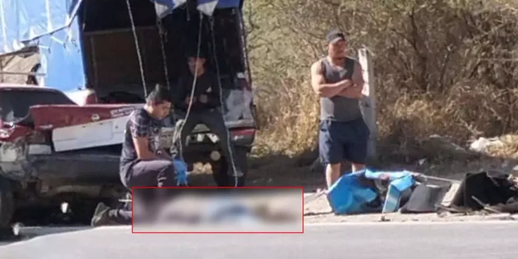 El fatal accidente se suscitó en la carretera Huajuapan-Santiago Juxtlahuaca, a la altura de la Laguna Encantada.