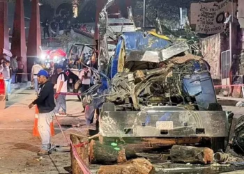 Foto: redes sociales // El más reciente accidente vial dejó al menos 4 personas muertas en San Pablo Guelatao