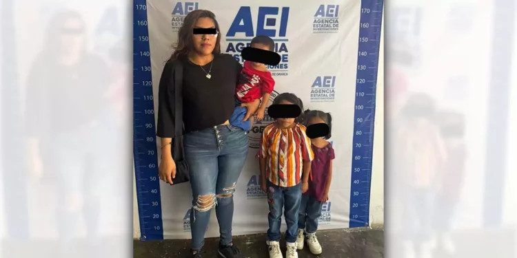 La mujer y los tres menores se encuentran bajo resguardo de las autoridades.