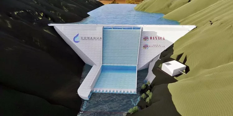 Foto: Gobierno de Oaxaca // Maqueta del proyecto de la presa Mujer Solteca.