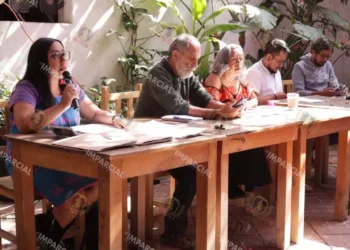 Foto: Lisbeth Mejía // Organizaciones de la Acción Colectiva para los Derechos Humanos de Oaxaca señalaron el saldo negro por ataques a activistas en el actual sexenio.