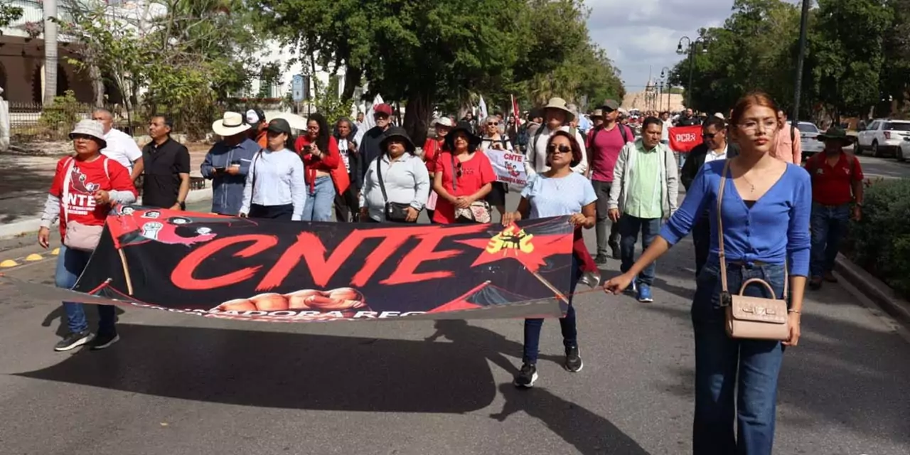 Foto: Adrián Gaytán // Prepara la Sección 22 movilizaciones para el domingo 8.